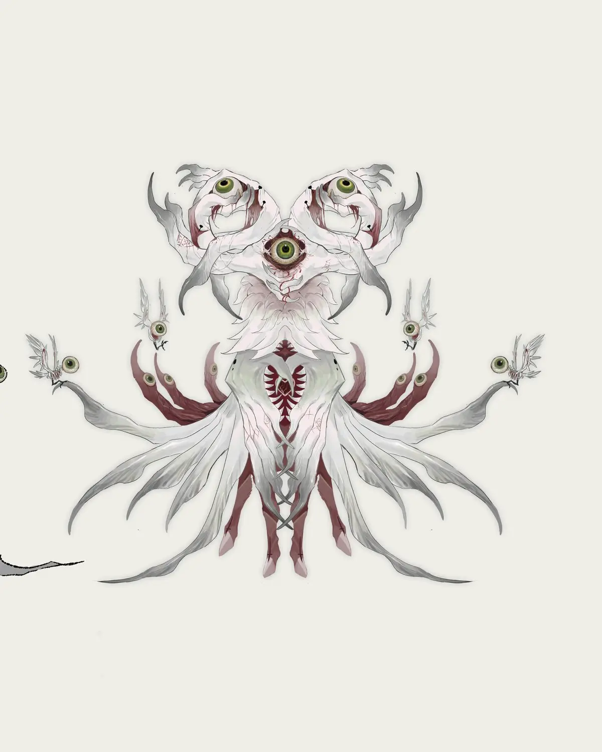 白夜枭作品 · 百瞳 Centoculus vigil（概念设定稿）