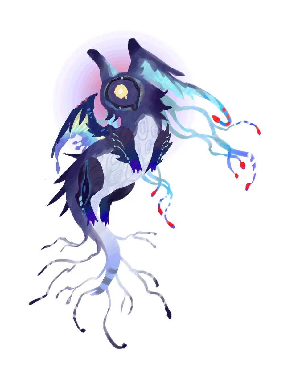 白夜枭作品 · 幽翅魇灵 Larva noctiluca（异骸百相）