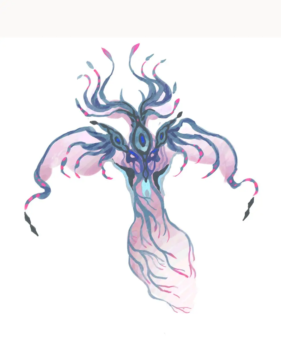 白夜枭作品 · 粉触悬冠 Corona rosea（异骸百相）