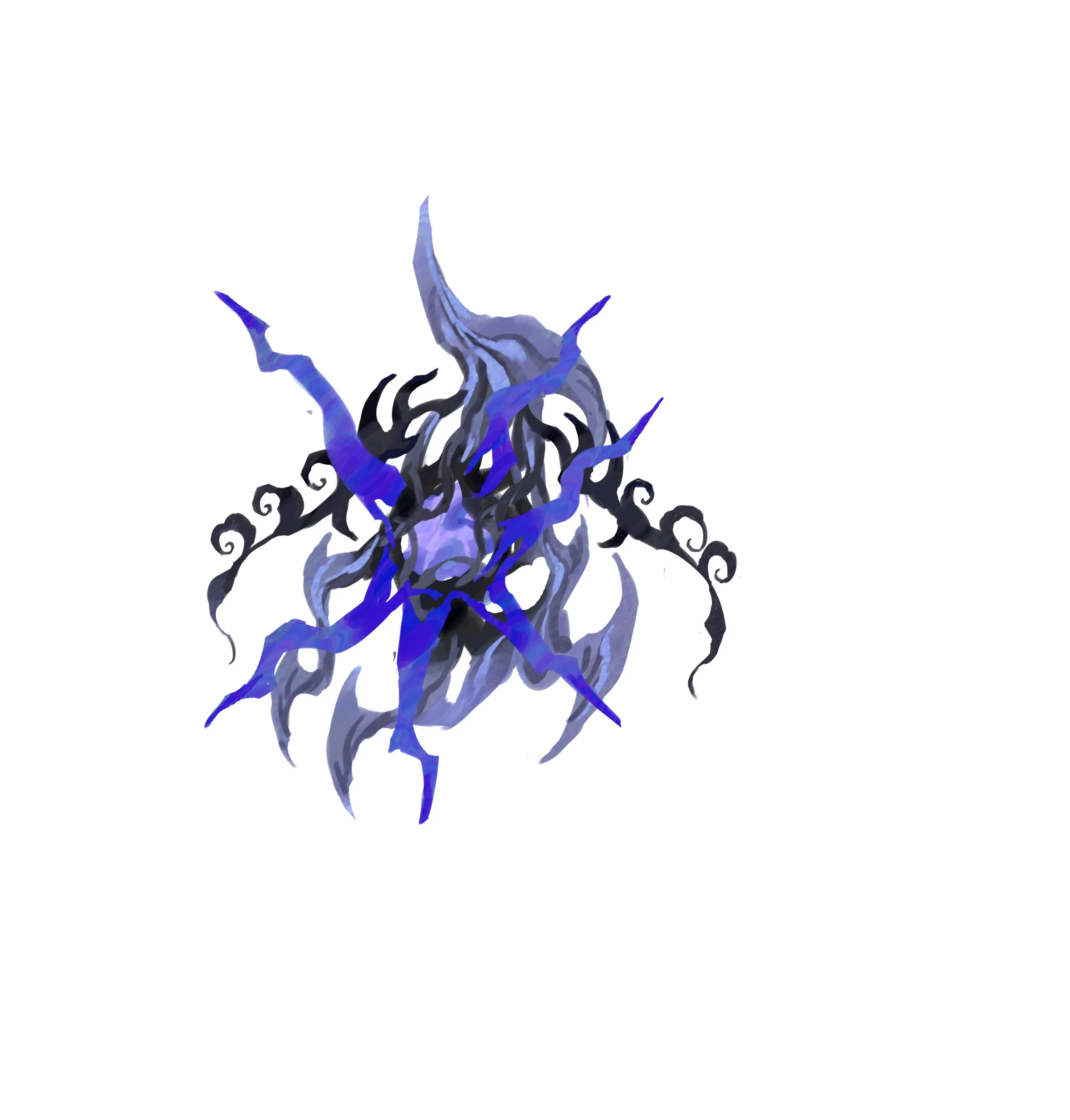 蓝须群魇 · Cirrus caeruleus
