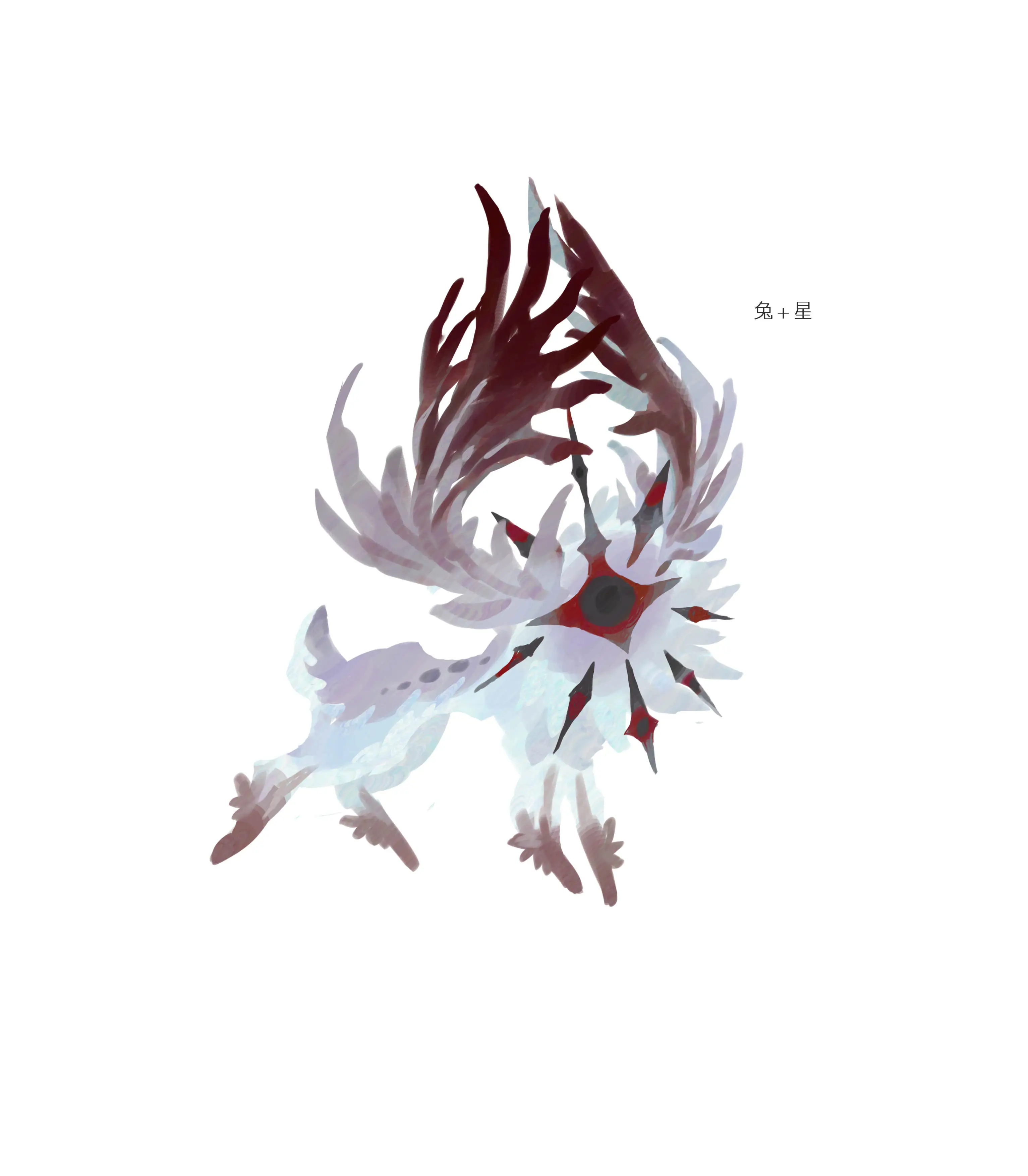 绛鳍幼龙 · Draco rubripinnis