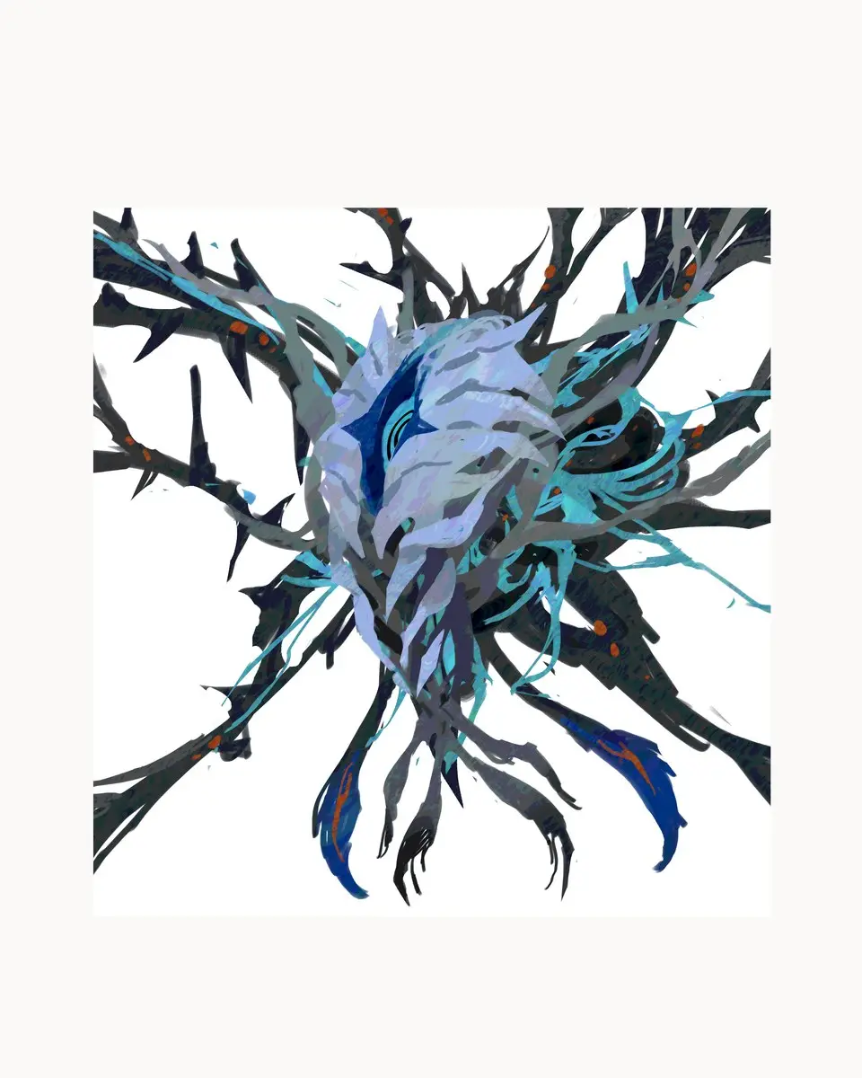 白夜枭作品 · 霜晶裂兽 Bestia crystallina（异骸百相）